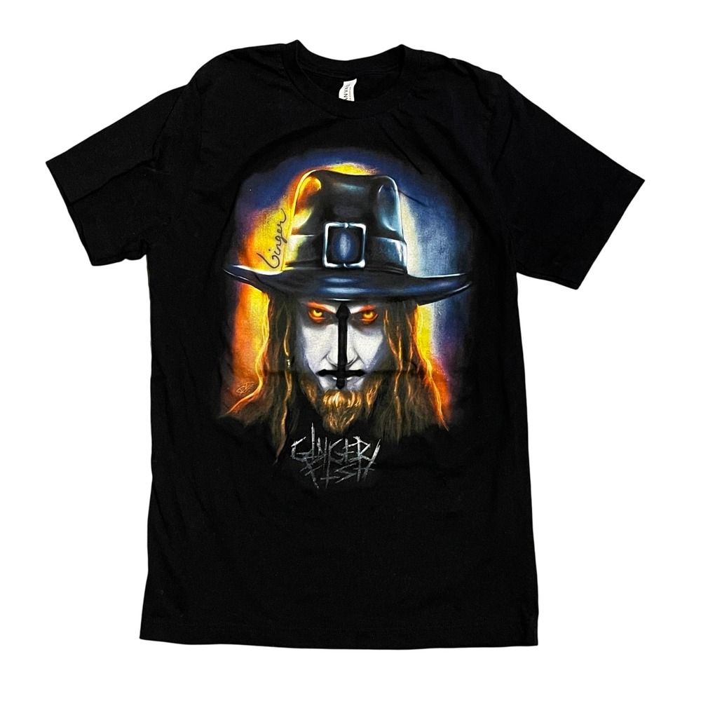 Ginger Fish Signed Band T-Shirt Medium Black Bella Canvas Graphic Tee Rob Zombie